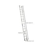 Werner D1500 Series 14 Ft 300 Lbs Aluminum Type IAA Straight Ladder - Image 2