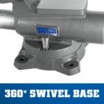 Wilton Mechanics Pro Vise 8 Jaw Width 8-1/2in Jaw Opening 360 Swivel Base - Image 7